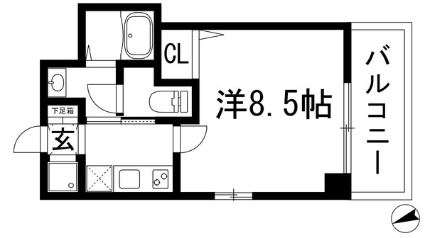 ビガーポリス133宝塚の物件間取画像